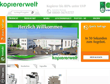 Tablet Screenshot of kopierer-welt.de